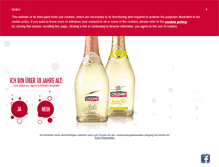 Tablet Screenshot of cinzano.de